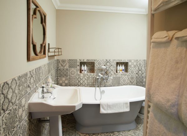 Kilpatrick tiled bathroom at Annas Hotel Norfolk Coast