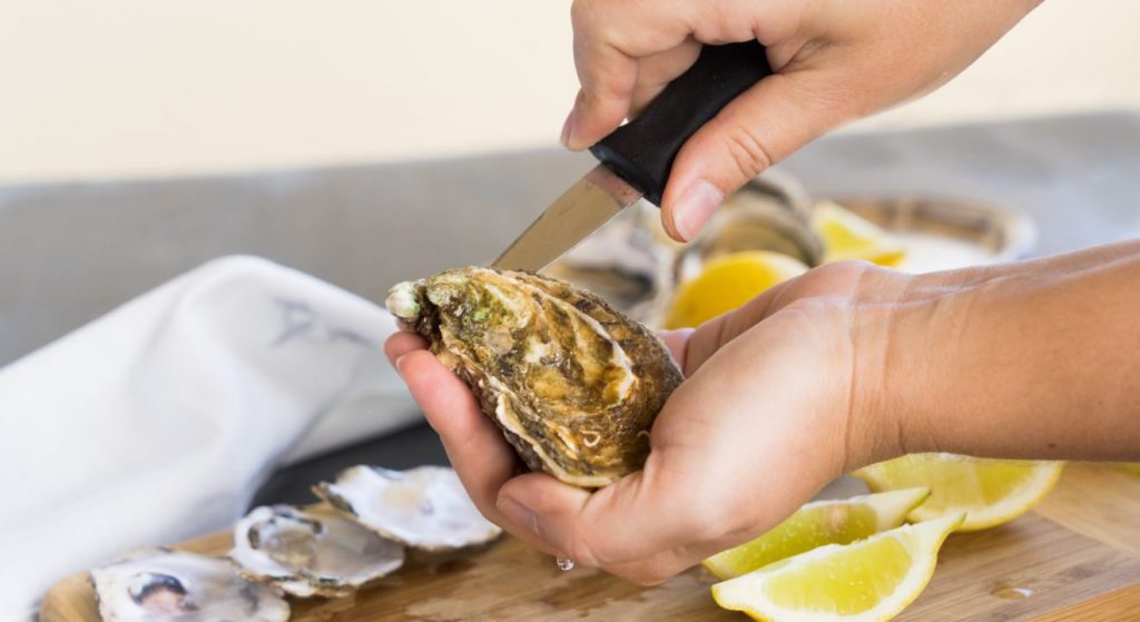 A little skill at shucking a Norfolk Oyster helps a great deal