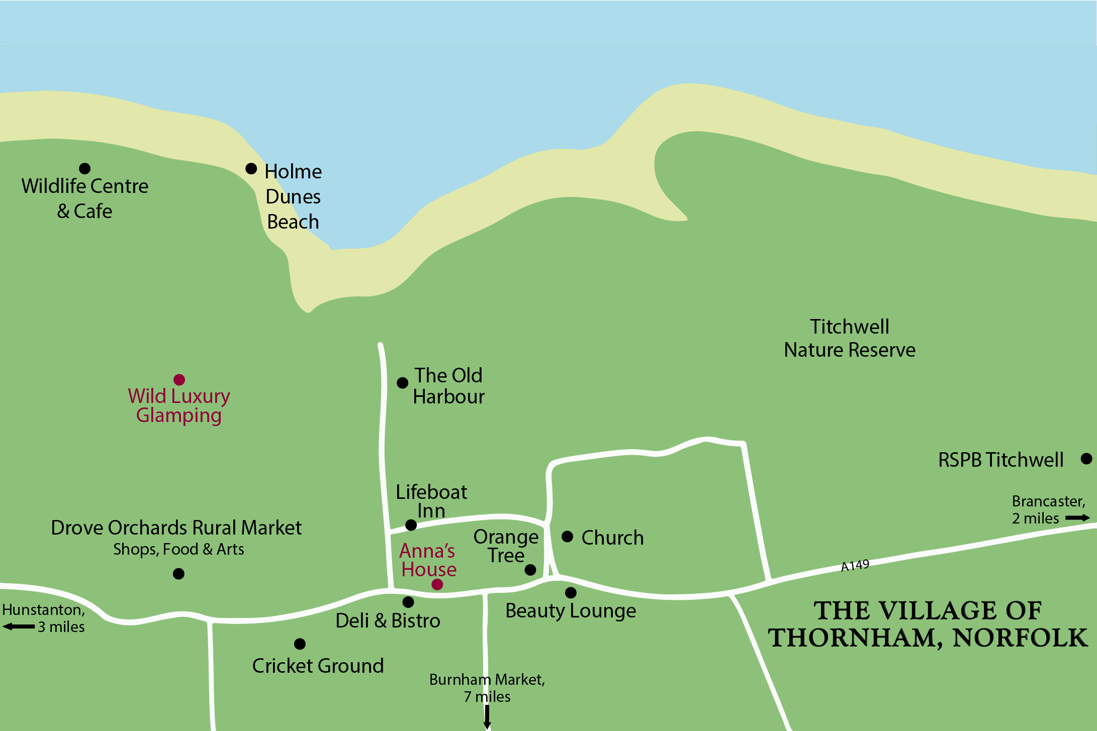 Thornham Village Map 2023